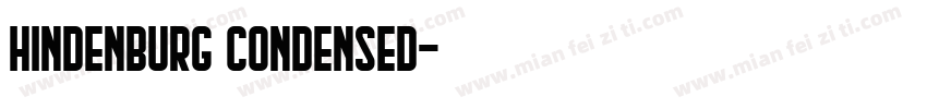 Hindenburg Condensed字体转换